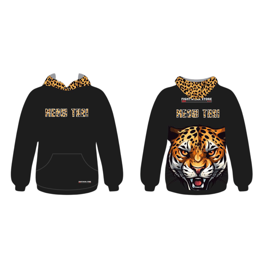 Meow Thai Leopard Hoodie